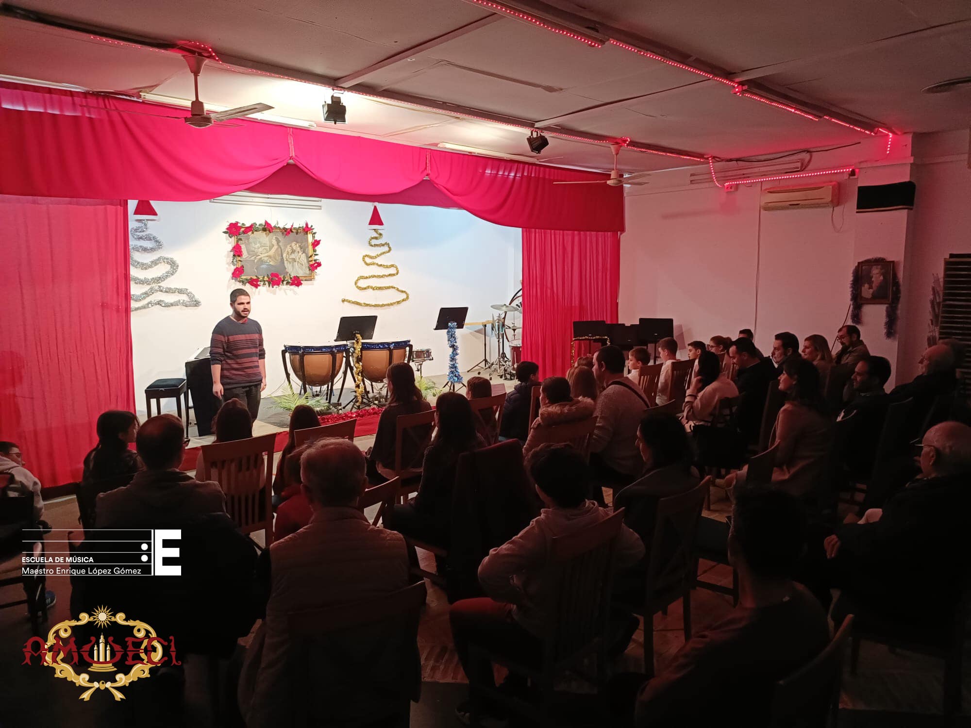 Audición trimestral de navidad de la Escuela de Música Maestro Enrique López Gómez en Écija